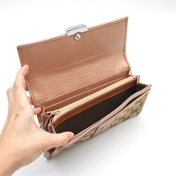 🍓GUCCI GG Envelop Canvas Wallet - Picture 8 of 14